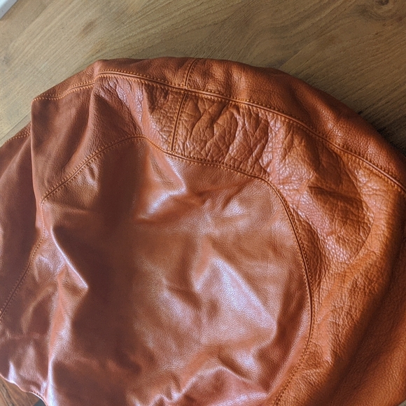 DIMONI LEATHER BAG, Beautiful Orange Color-----LOWERED PRICE - Picture 6 of 13